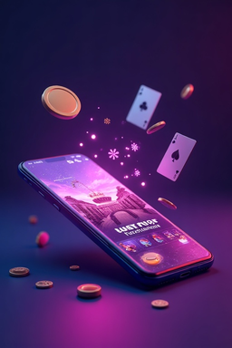Smartphone com app Twin Casino